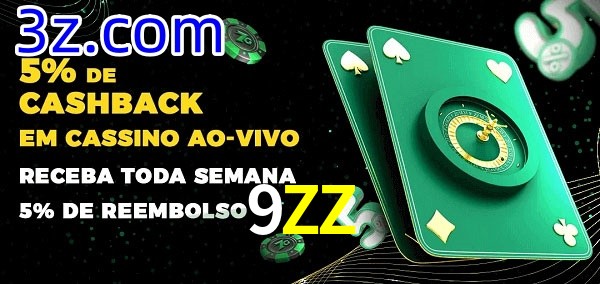 Promoções do cassino ao Vivo 9ZZ